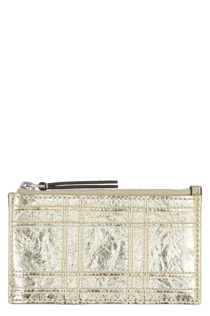 商品Tory Burch|Tory Burch Small Leather Goods in Gold,价格¥864,第1张图片