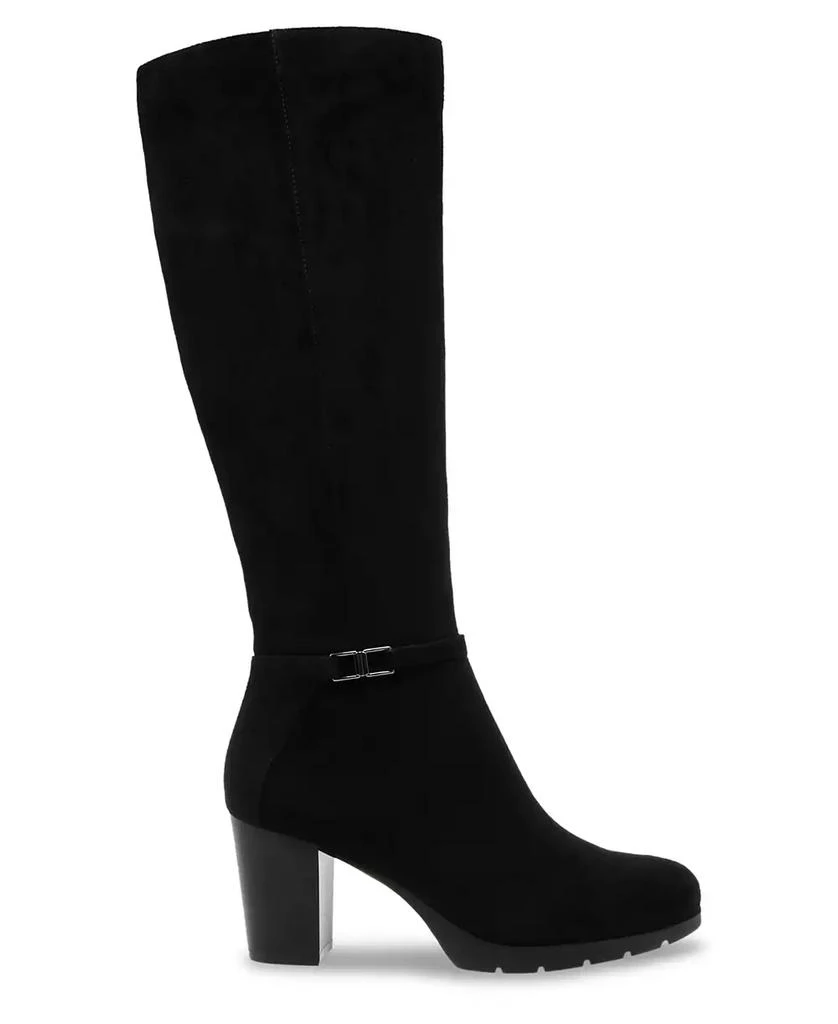 商品Anne Klein|Women's Reachup Platform Block Heel Knee High Dress Boots,价格¥669,第2张图片详细描述