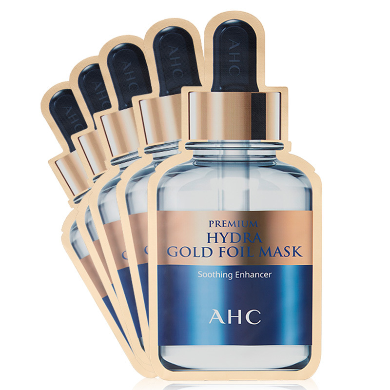 商品AHC|AHC爱和纯黄金锡纸补水面膜5片/盒,价格¥81,第1张图片