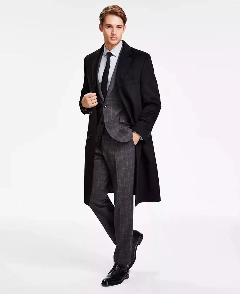 商品Michael Kors|Men's Classic-Fit Solid Wool Blend Overcoats,价格¥663,第1张图片