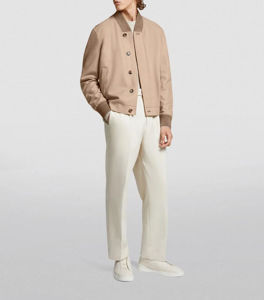 商品Zegna|Mélange Oasi Cashmere Sweater,价格¥9472,第2张图片详细描述
