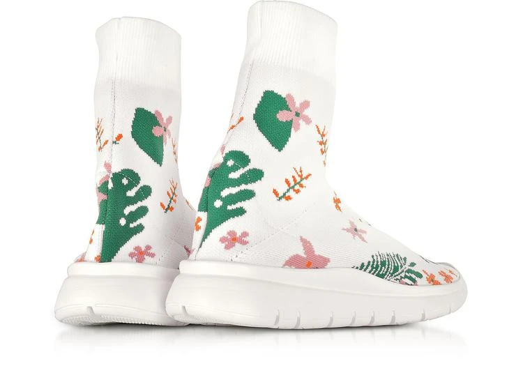 商品Joshua Sanders|White Flower 尼龙袜靴,价格¥1390,第3张图片详细描述