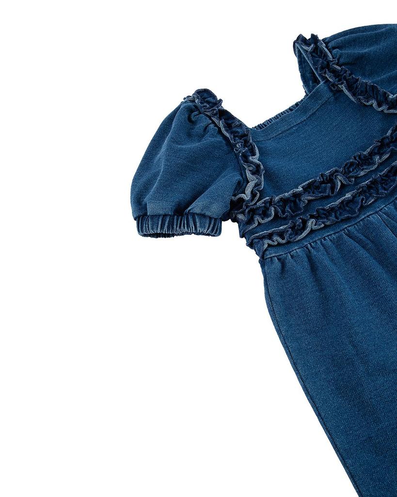 Girls' Square Ruched Jumpsuit - Baby商品第3张图片规格展示