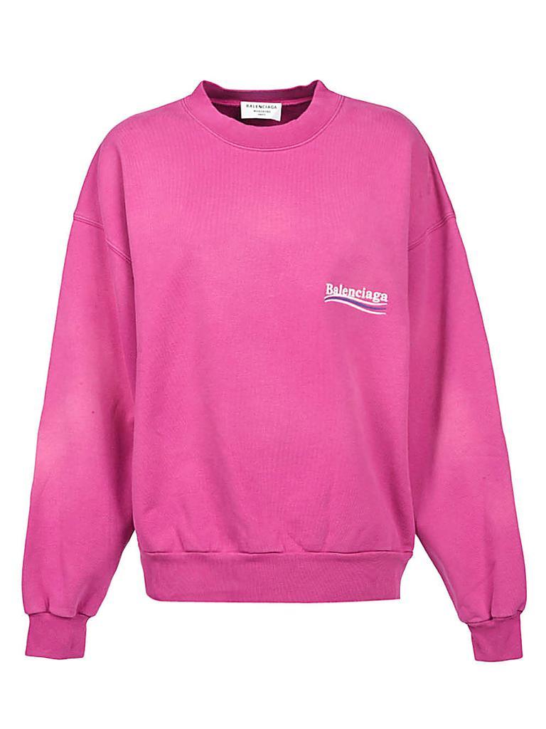 商品Balenciaga|BALENCIAGA Political campaign organic cotton sweatshirt,价格¥3589,第1张图片