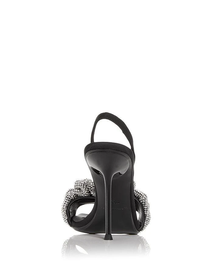 商品Alexander Wang|Women's Julie Scrunchie Embellished Slingback High Heel Sandals,价格¥3192,第4张图片详细描述