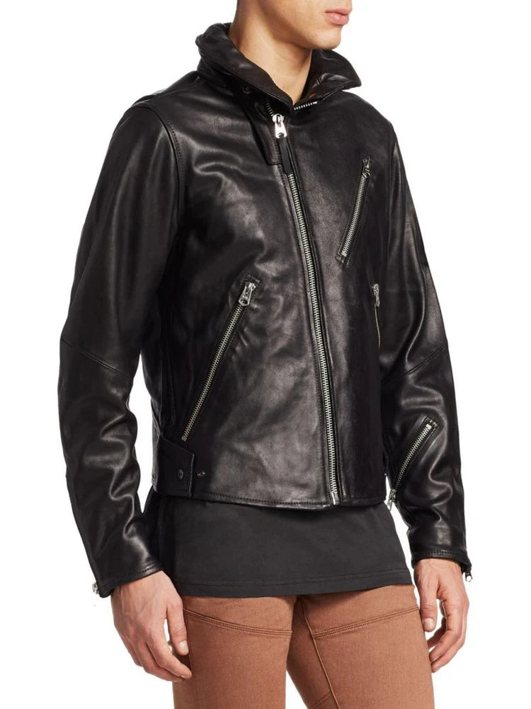 商品G-Star|Empral 3D Leather Biker Jacket,价格¥5695,第3张图片详细描述
