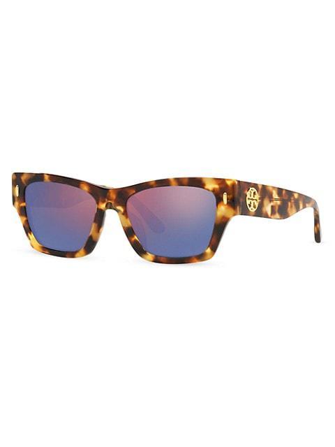 商品Tory Burch|52MM Rectangular Sunglasses,价格¥1210,第4张图片详细描述