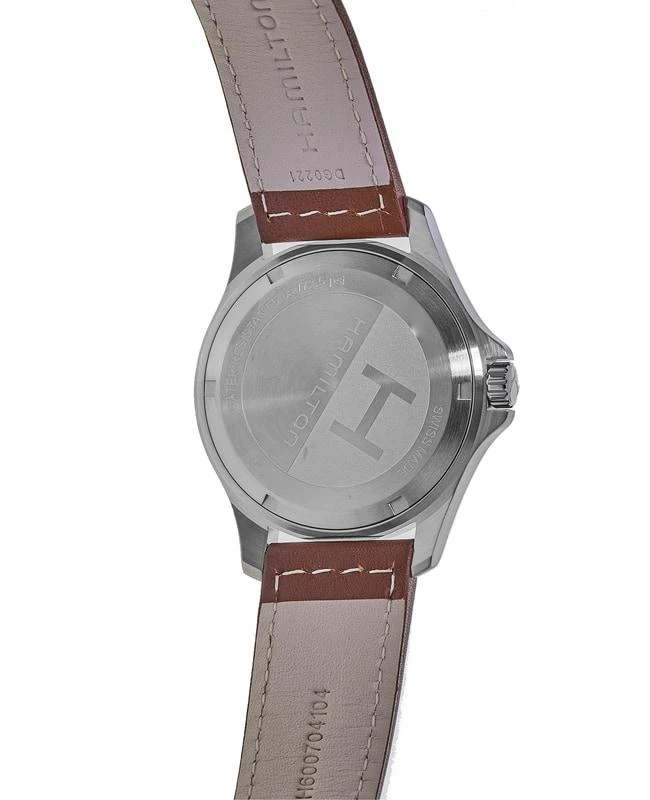 商品Hamilton|Hamilton Khaki Field Quartz Black Dial Brown Leather  Strap Men's Watch H64451533,价格¥2543,第3张图片详细描述