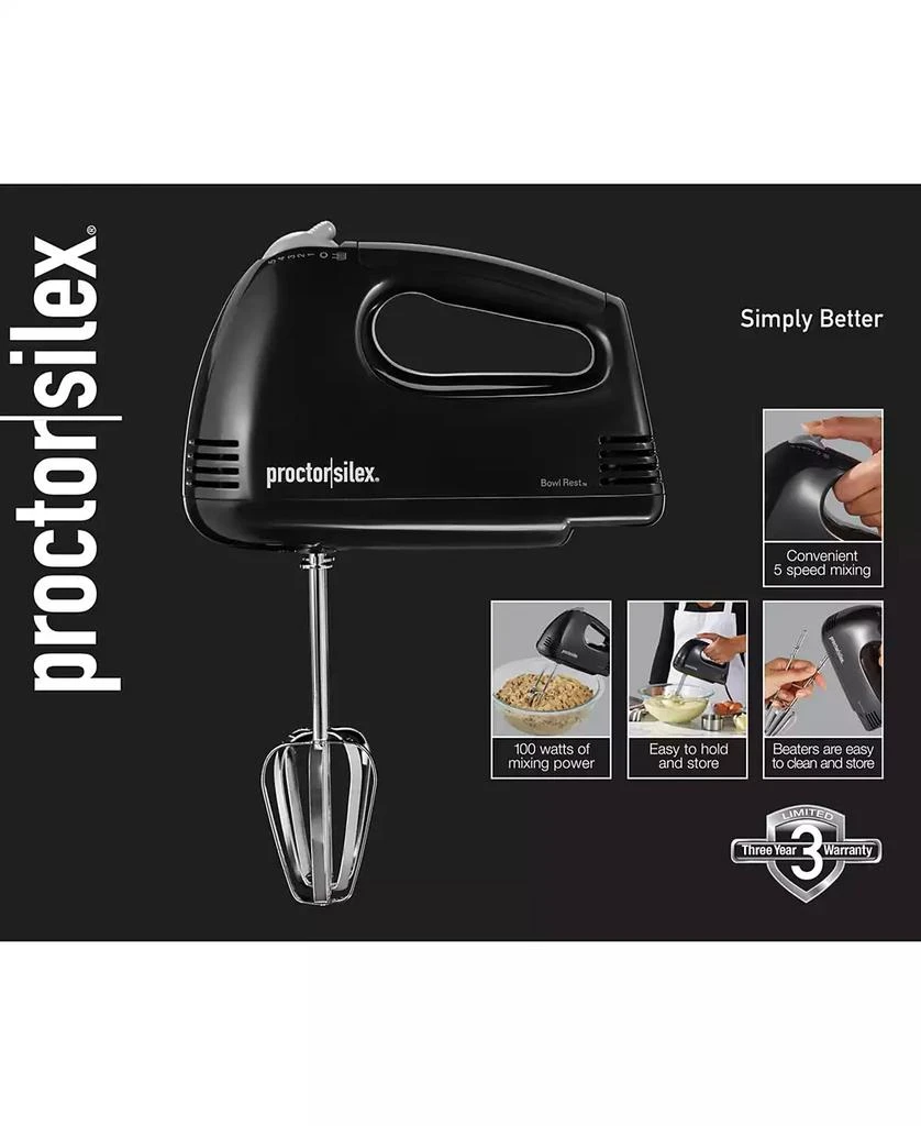 商品Proctor Silex|Easy Mix 5-Speed Hand Mixer,价格¥124,第4张图片详细描述