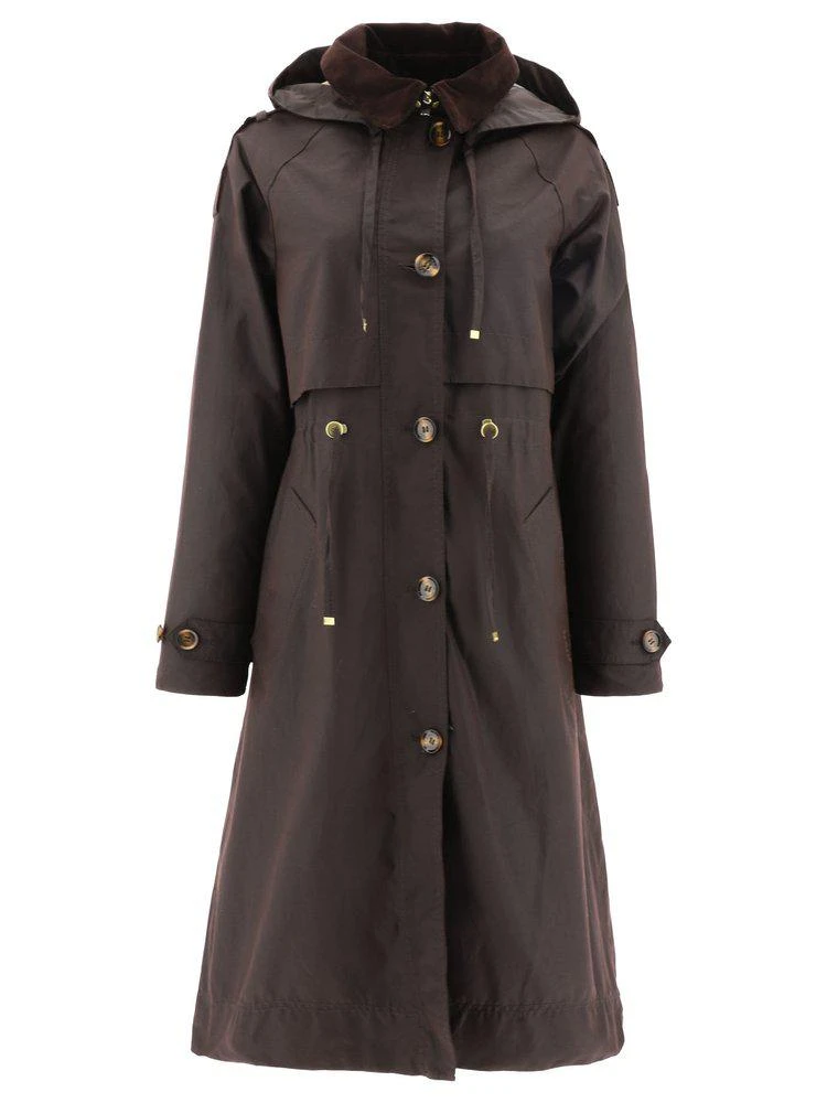 商品Barbour|Barbour Drawstring Hooded Coat,价格¥4473,第1张图片