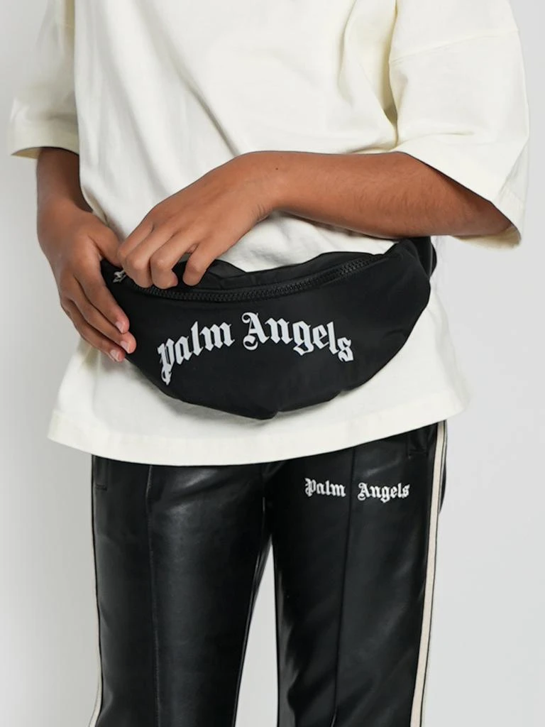 商品Palm Angels|Palm Angels Kids Curved Logo Belt Bag in Black,价格¥1713,第1张图片