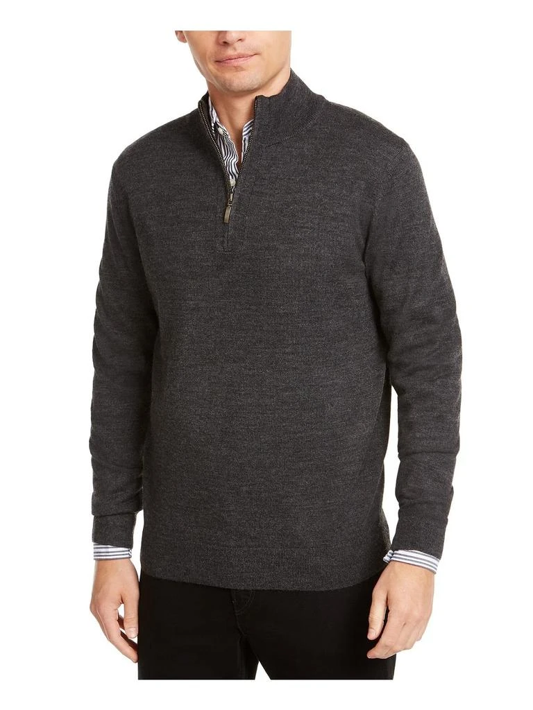 Mens Wool Blend 1/4 Zip Sweater 商品