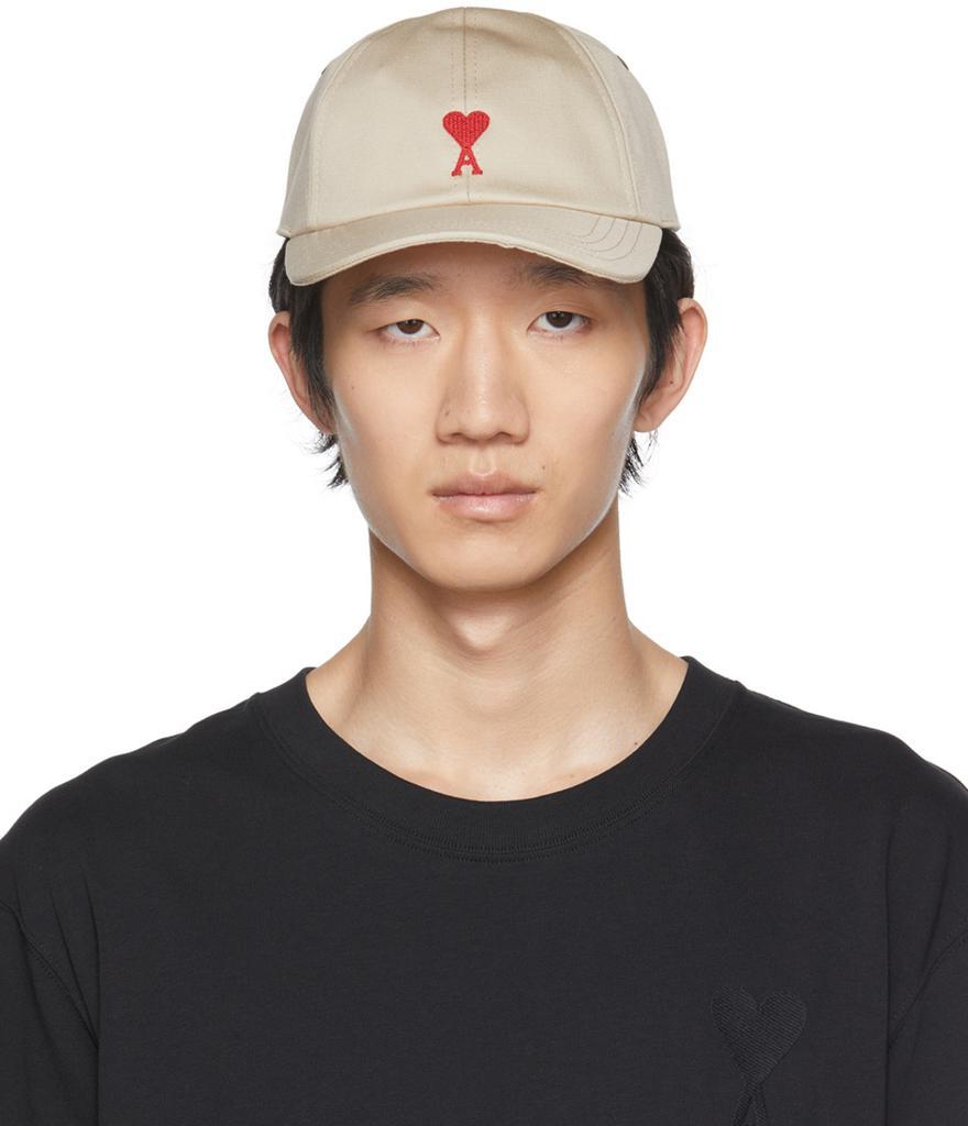 商品AMI|Beige Ami De Coeur Cap,价格¥723,第1张图片