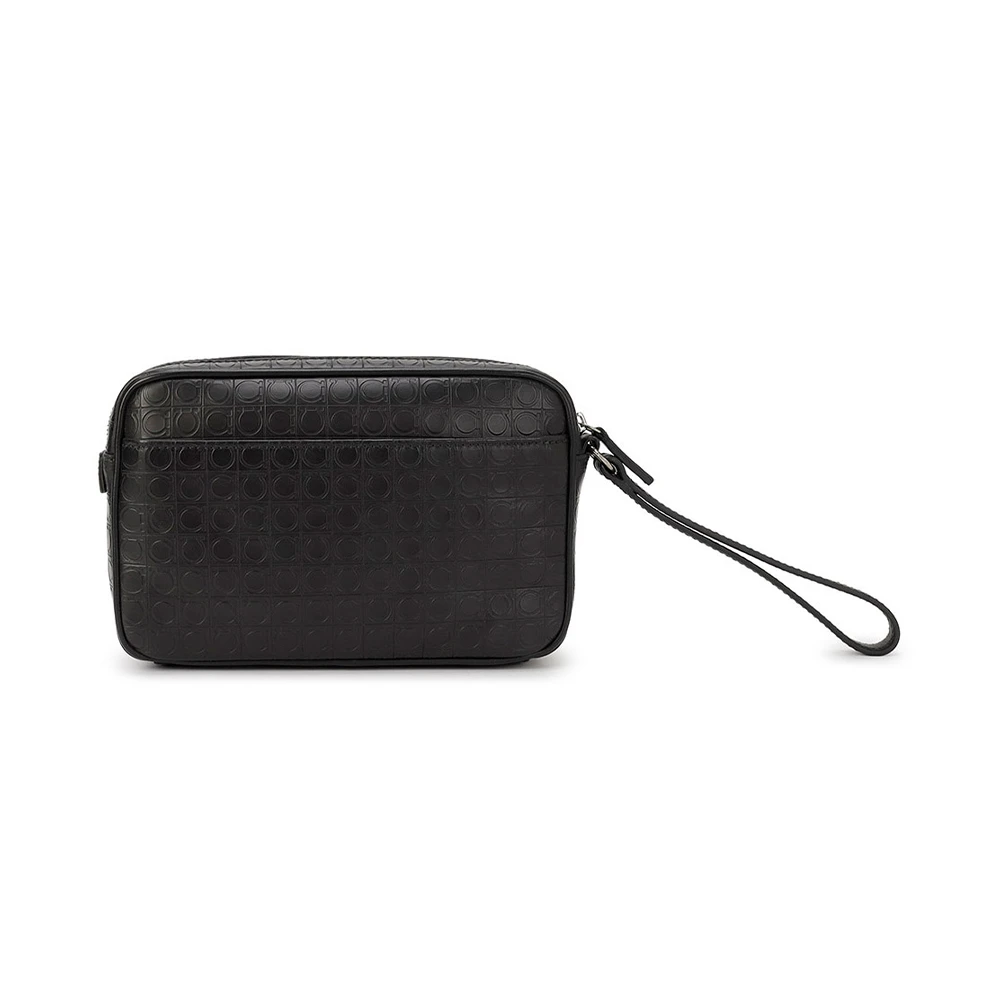 SALVATORE FERRAGAMO 女士黑色经典手拿包 24-9694-587915 商品