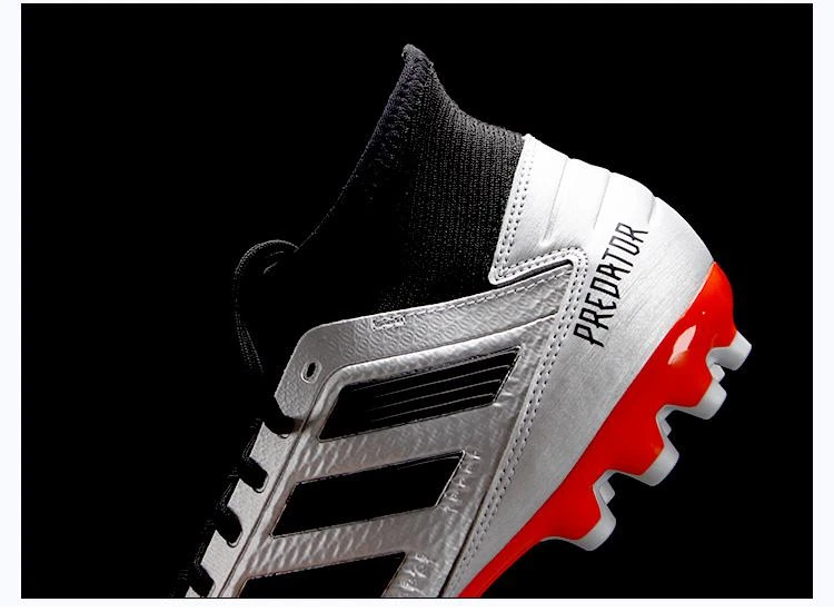 商品Adidas|美国直邮adidas阿迪达斯Predator 19.3 Fg男子灰色条纹耐穿跑步鞋,价格¥764,第8张图片详细描述