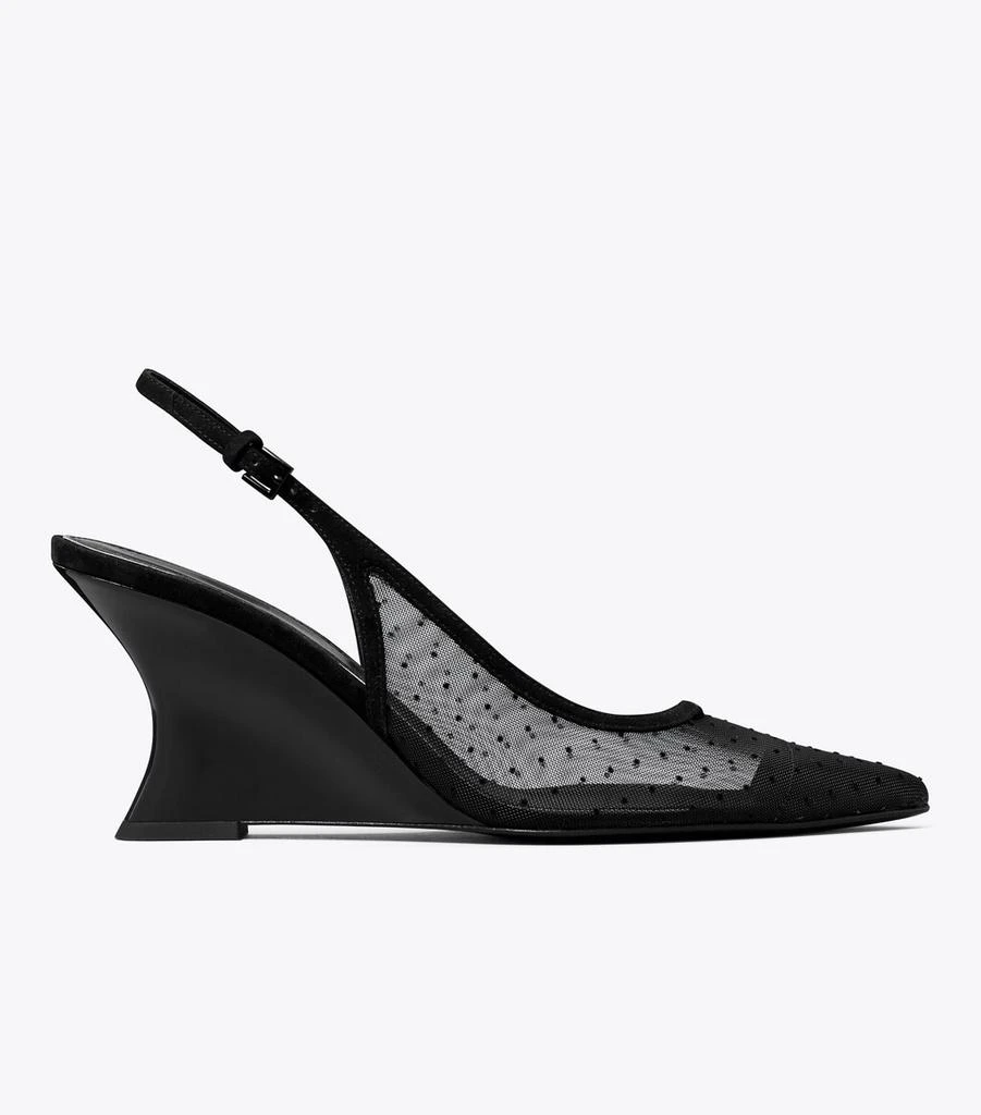 商品Tory Burch|Double T Buckle Wedge,价格¥1319,第3张图片详细描述