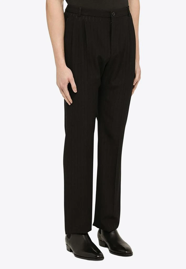 商品Yves Saint Laurent|Pinstripe Straight-Leg Tailored Pants,价格¥6716,第3张图片详细描述