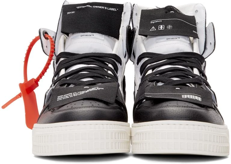 商品Off-White|Black & White Off-Court High-Top Sneakers,价格¥5022,第2张图片详细描述