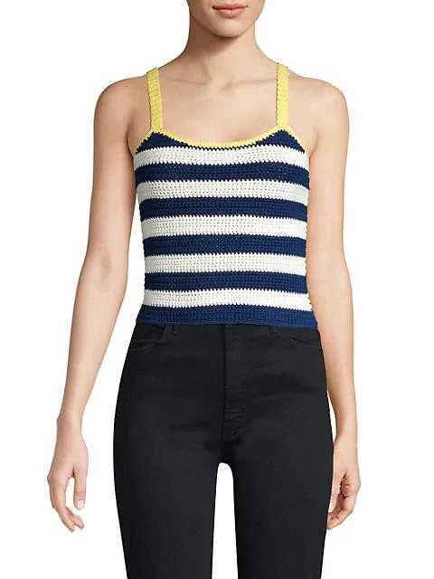 商品Staud|Capo Stripe Knit Tank Top,价格¥380,第3张图片详细描述