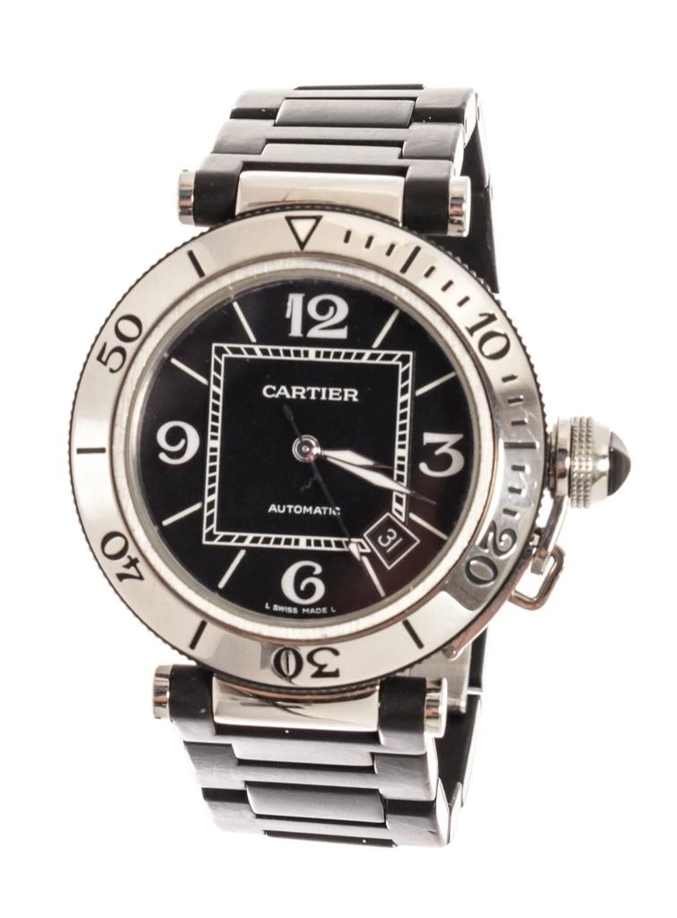 商品[二手商品] Cartier|Cartier Black SS Pasha 40mm Watch,价格¥35851,第1张图片