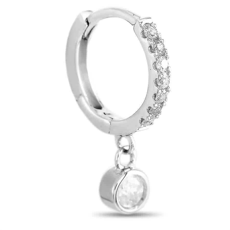 商品LB Exclusive|14K White Gold 0.25ct Diamond Drop Earrings,价格¥2525,第2张图片详细描述