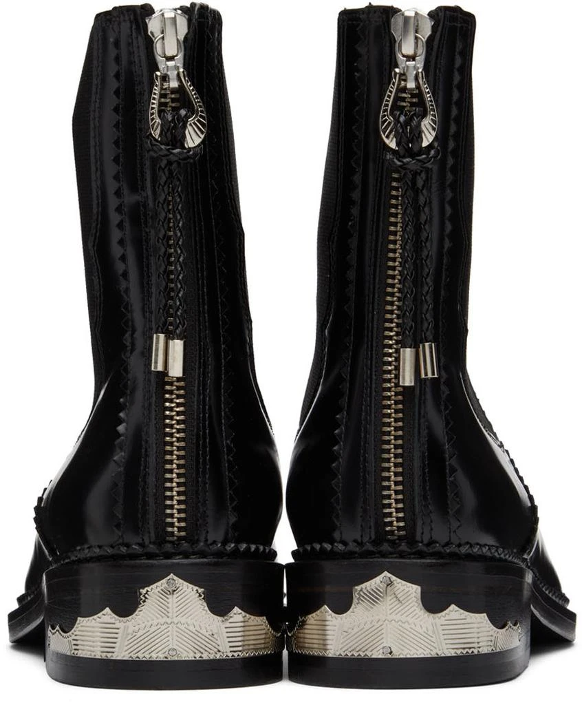 商品Toga Pulla|Black Embellished Chelsea Boots,价格¥1542,第2张图片详细描述
