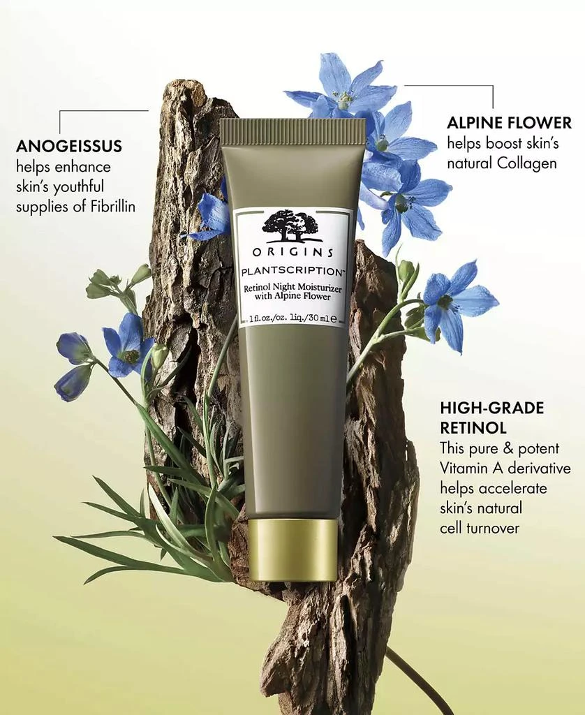 商品Origins|Plantscription™ Retinol Night Moisturizer with Alpine Flower, 1 oz.,价格¥590,第3张图片详细描述