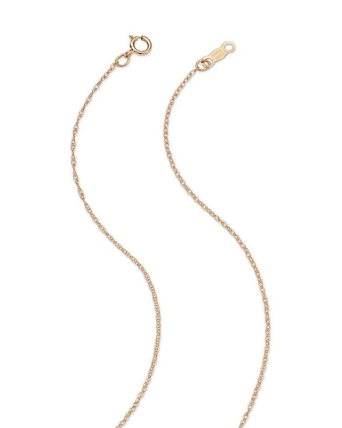商品Moon & Meadow|14K Yellow Gold Flower Pendant Necklace, 18",价格¥2612,第4张图片详细描述