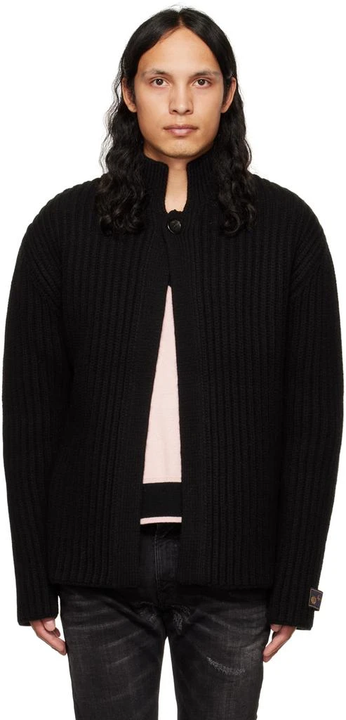 商品We11done|Black Stand Collar Cardigan,价格¥2444,第1张图片