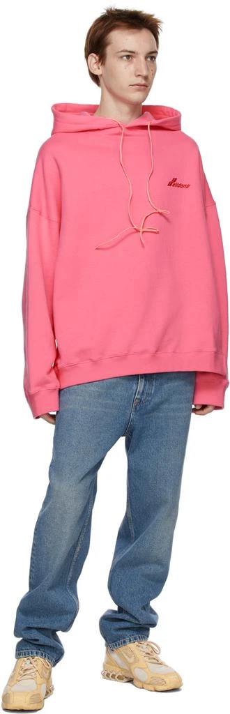 商品We11done|Pink Cut-Out Hoodie,价格¥850,第5张图片详细描述