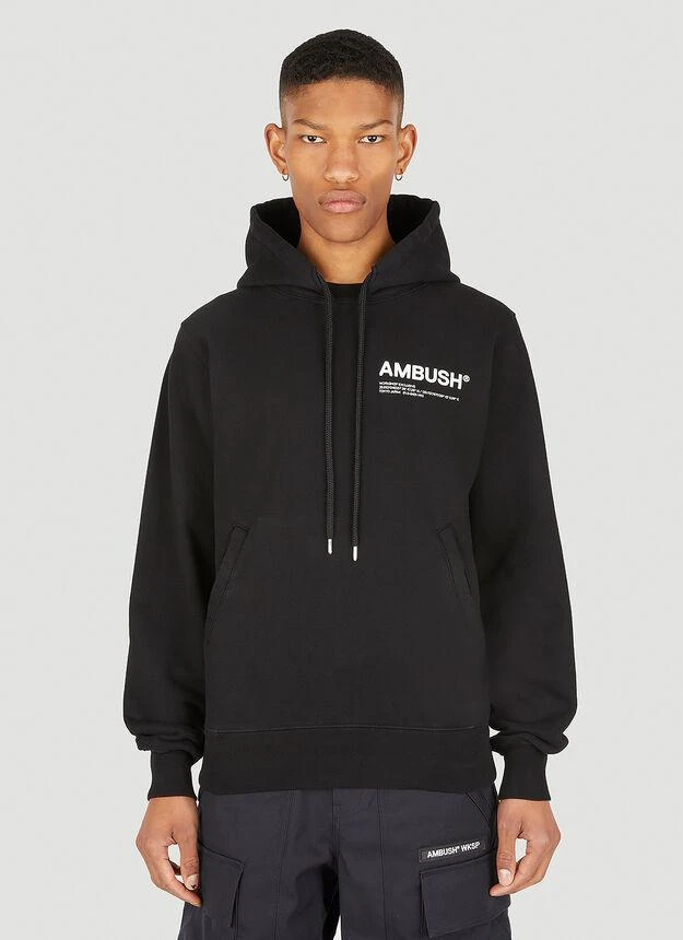 商品Ambush|Workshop Logo Hooded Sweatshirt in Black,价格¥1979,第1张图片