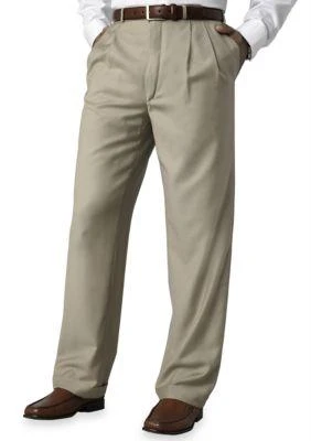 商品Ralph Lauren|Ralph Lauren Classic Fit Total Comfort Pleated Dress Pants,价格¥541,第1张图片