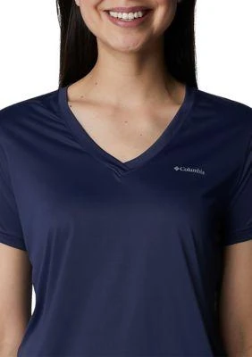 商品Columbia|Womens Hike Short Sleeve V Neck T Shirt,价格¥82,第4张图片详细描述