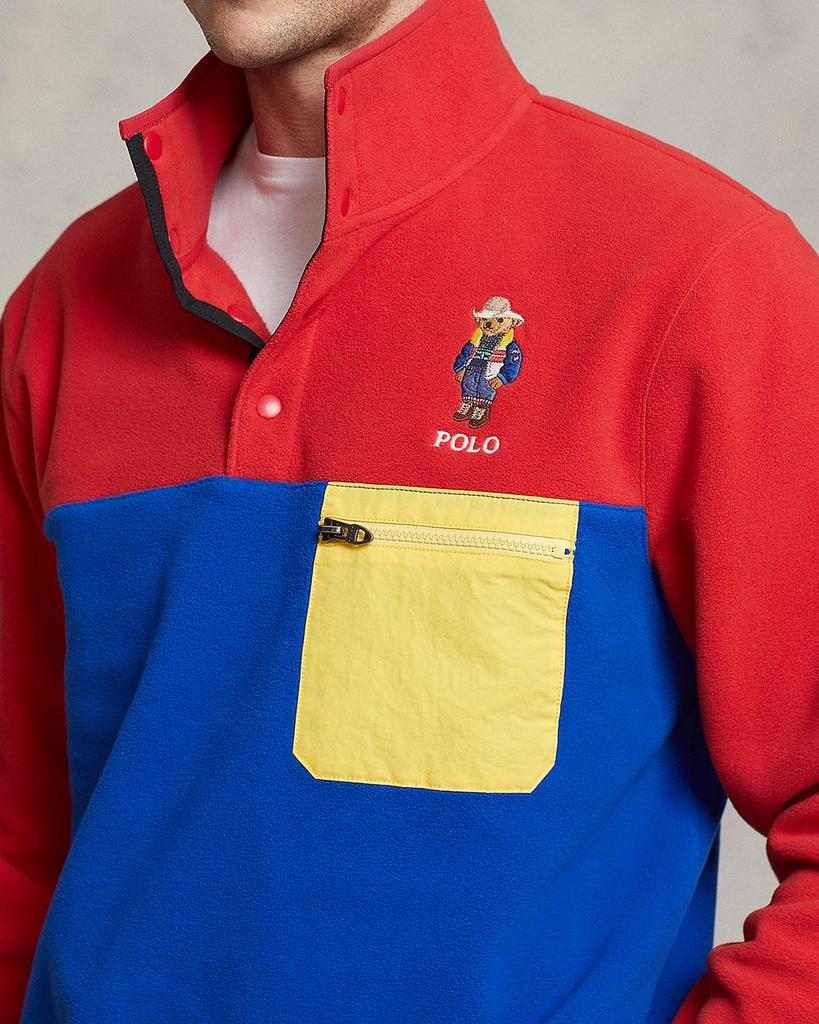 Colorblocked Polo Bear Pullover商品第5张图片规格展示