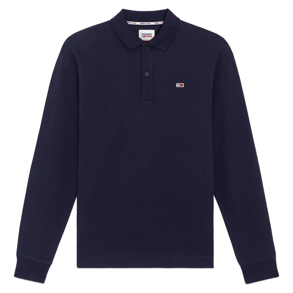 商品Tommy Hilfiger|Tommy Jeans Long Sleeve Classics Polo - Twilight Navy,价格¥609,第1张图片