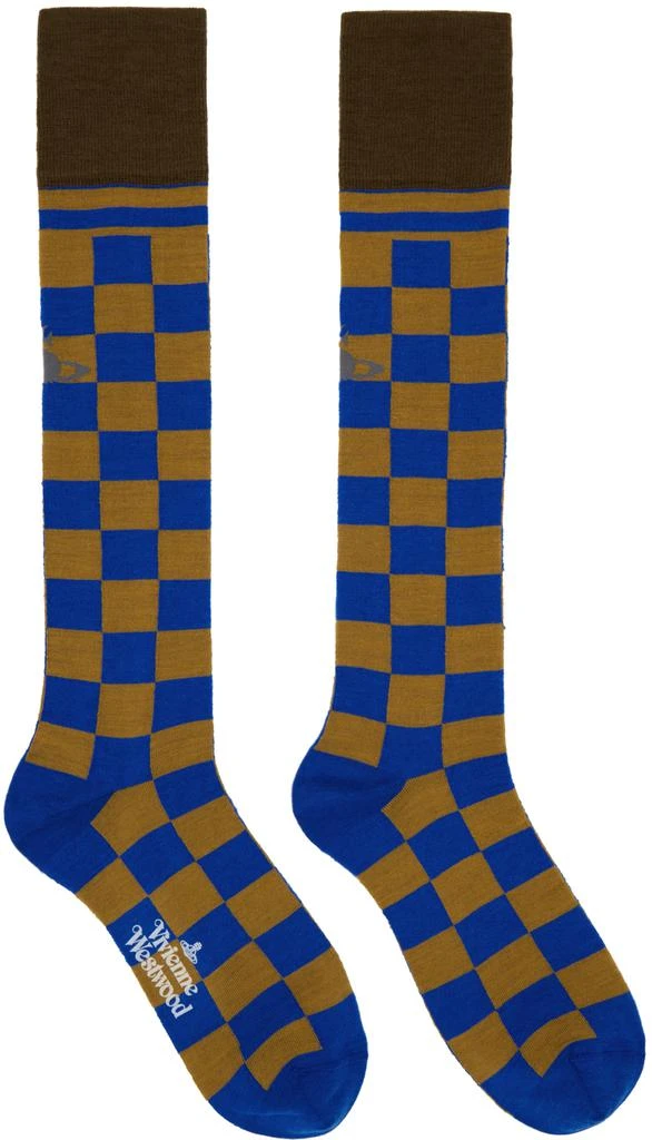 商品Vivienne Westwood|Blue Check Socks,价格¥340,第1张图片