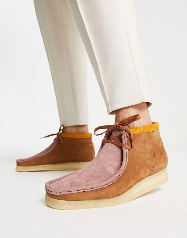 商品Clarks|Clarks Originals wallabee boots in multicolour suede,价格¥789,第4张图片详细描述