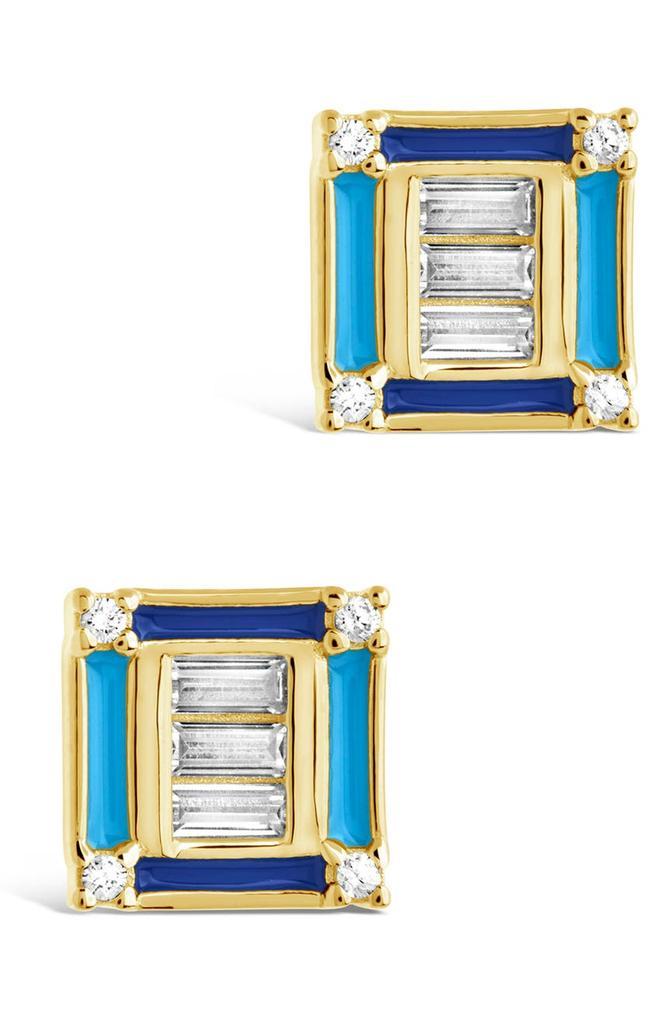 商品Sterling Forever|Luella CZ Stud Earrings,价格¥169,第1张图片