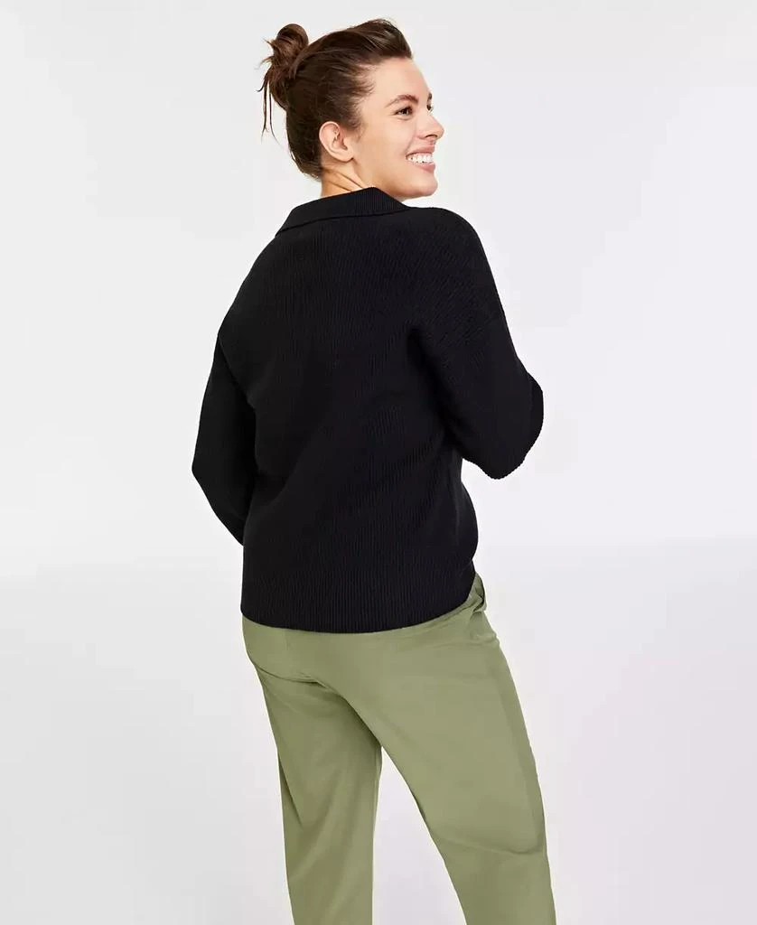 商品On 34th|Women's Collared V-Neck Sweater, Created for Macy's,价格¥111,第2张图片详细描述