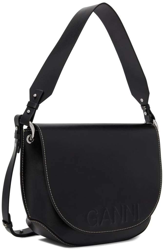 商品Ganni|Black Large Banner Bag,价格¥2217,第2张图片详细描述