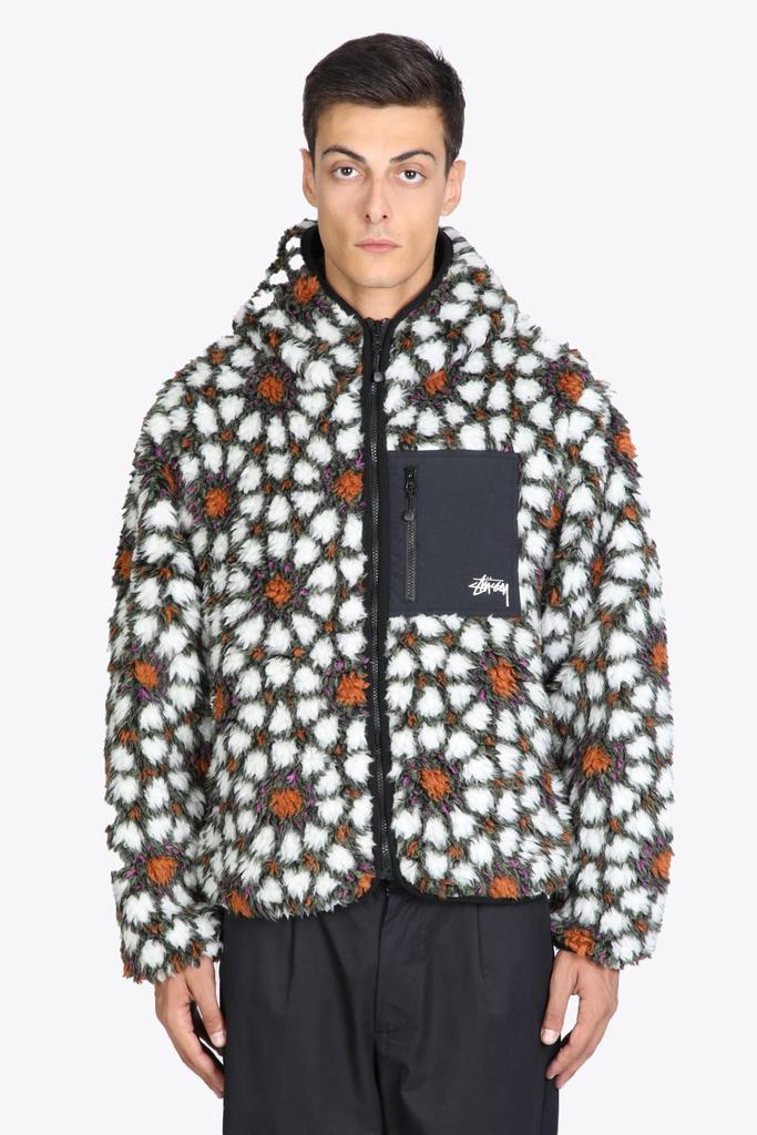 商品STUSSY|Stussy Pattern Sherpa Jacket Multicolor Printed Reversible Sherpa Jacket,价格¥1494,第1张图片