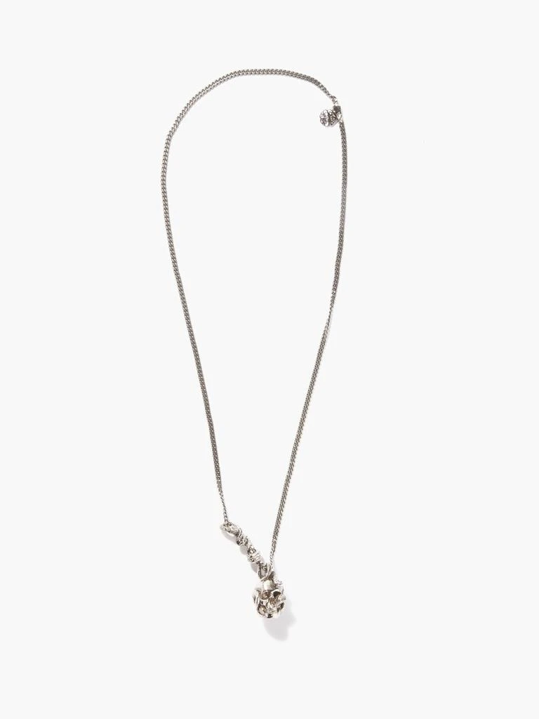 商品Alexander McQueen|Skull and snake pendant necklace,价格¥3529,第5张图片详细描述