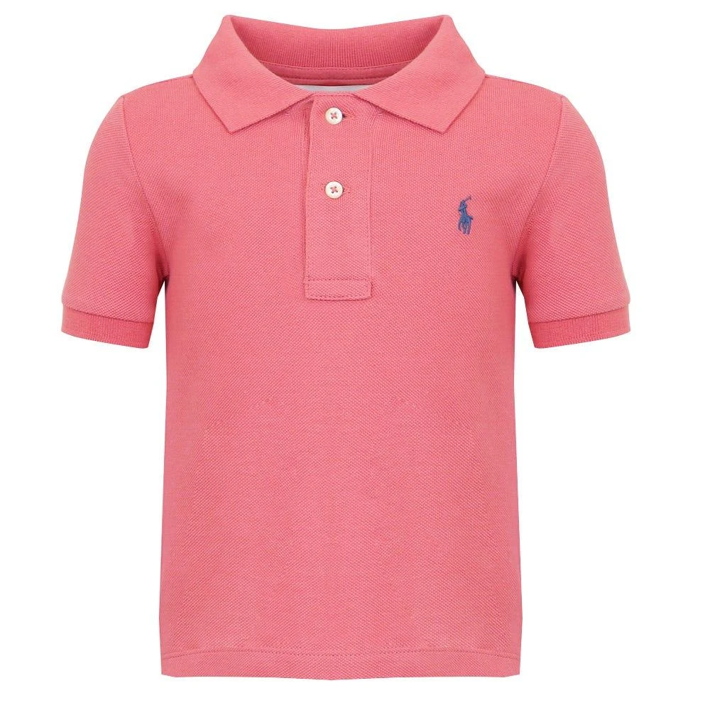 商品Ralph Lauren|Salmon Red & Blue Polo Shirt & Shorts Set,价格¥381,第2张图片详细描述