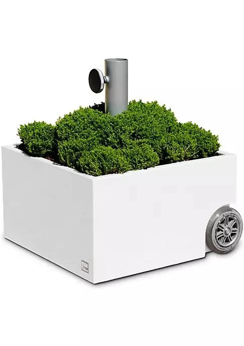 商品belk|Xxds O 810 Zinc Plated White Powercoated Planter Umbrella Stand,价格¥2012,第2张图片详细描述