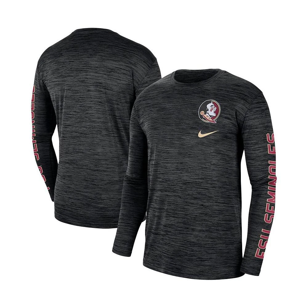 商品NIKE|Men's Black Florida State Seminoles Velocity Legend Team Performance Long Sleeve T-shirt,价格¥217,第1张图片