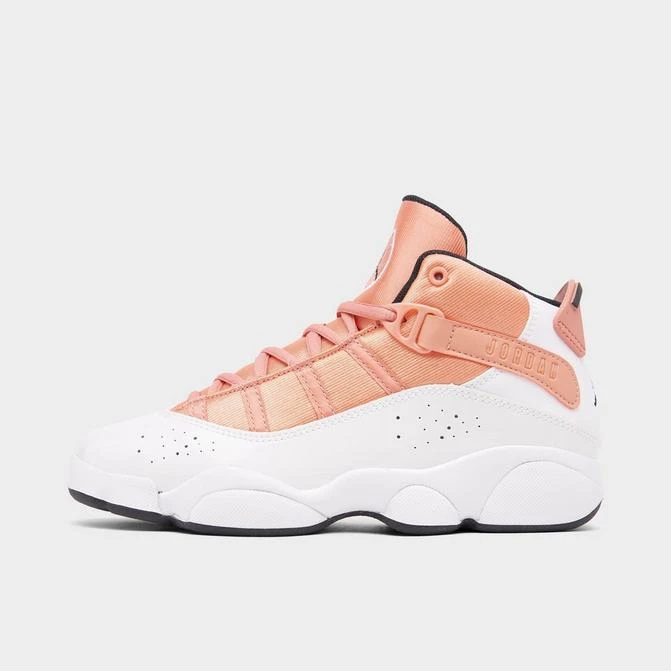 商品Jordan|Girls' Little Kids' Air Jordan 6 Rings Basketball Shoes,价格¥371,第1张图片