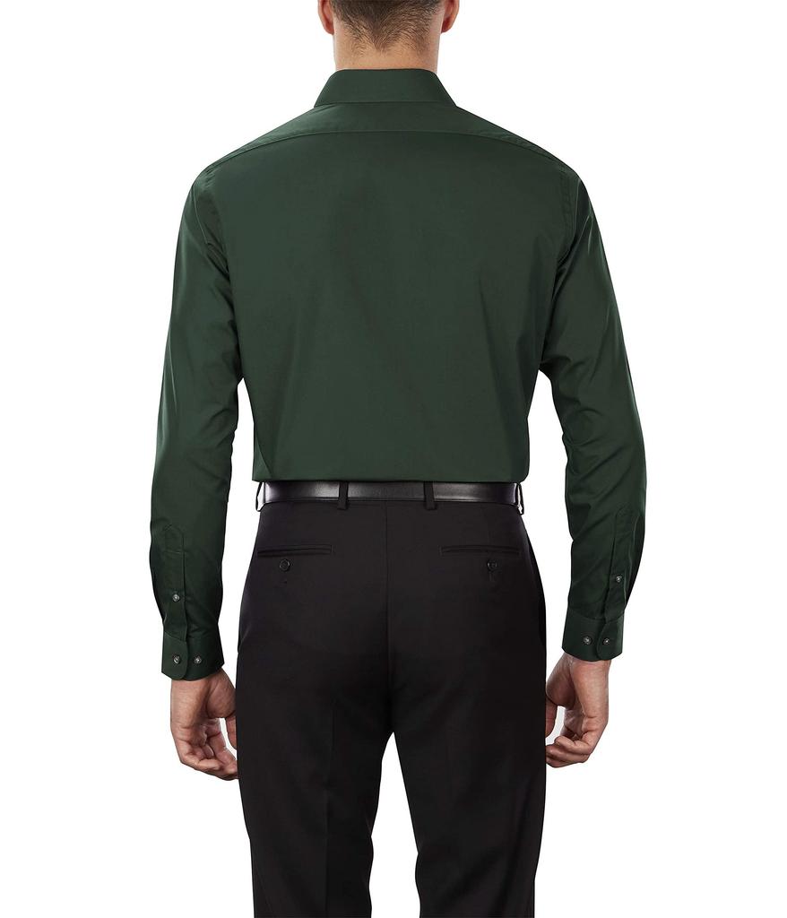 Men's Dress Shirt Regular Fit Poplin Solid商品第2张图片规格展示