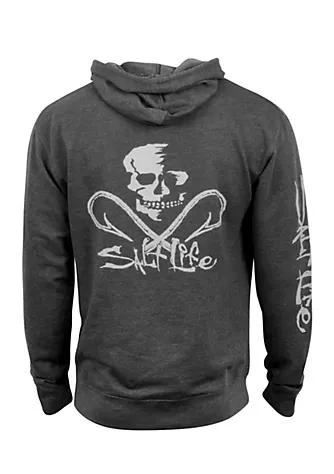 商品Salt Life|Life Skull And Hooks Graphic Hoodie,价格¥213,第1张图片详细描述