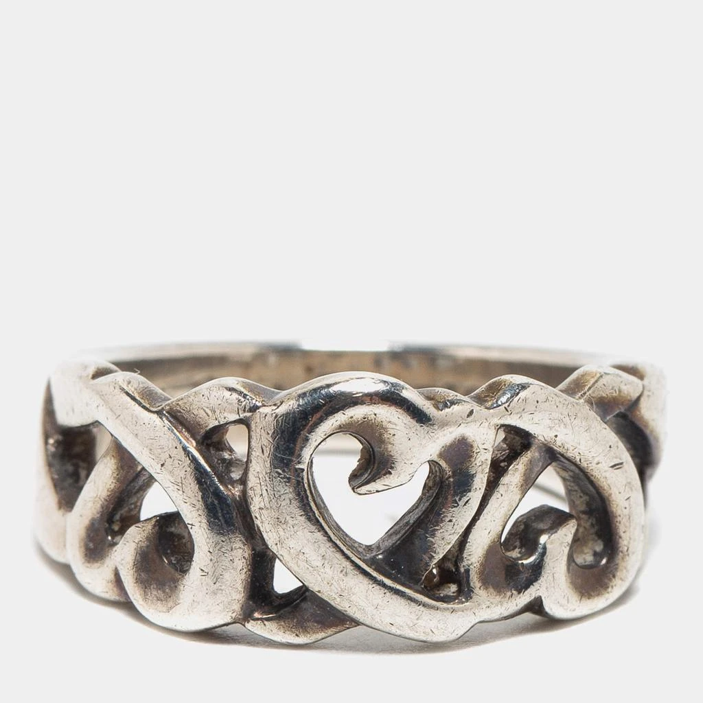 商品[二手商品] Tiffany & Co.|Tiffany & Co. Sterling Silver Paloma Picasso Loving Hearts Band Ring Size EU 51,价格¥1046,第2张图片详细描述