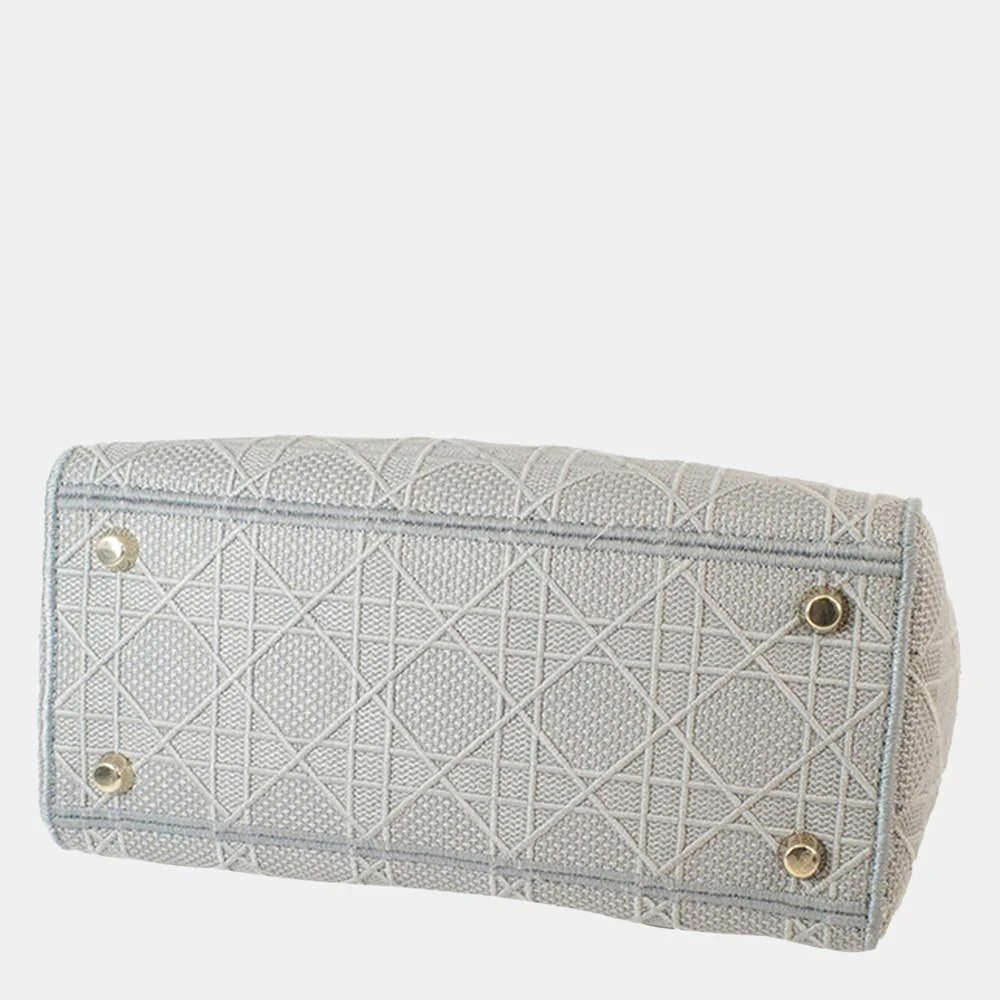 商品[二手商品] Dior|Dior Grey Lady D-Lite Canvas Satchel,价格¥31690,第3张图片详细描述